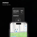 Momax PinCard Pro Mini Rechargeable Find My Tracker (Black) - Image 3