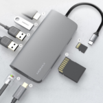 Momax ONELINK 8-in-1 Type-C Hub Grey - Image 2