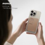 Momax Q.Mag X 5000mAh wireless battery pack (Desert Titanium) - Image 2