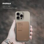 Momax Q.Mag X1 10000mAh wireless battery pack (Desert Titanium) - Image 4