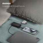 Momax 1-Power Vital+ 10000mAh Battery Pack with Dual Built-in USB-C Cable (Black) - Image 6