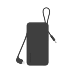 Momax 1-Power Vital+ 10000mAh Battery Pack with Built-in USB-C and Lightning Cable (Black) - Image 2