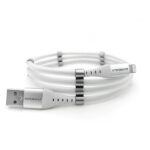 SuperCalla Magnetic USB-A to Lightning Cable 1M (White)