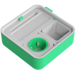 CouchConsole Cup Holder with Phone Stand Tray (Light Green)