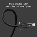 Momax Mag Link USB-C to Lightning Magnetic Cable 1m - Black - Image 3