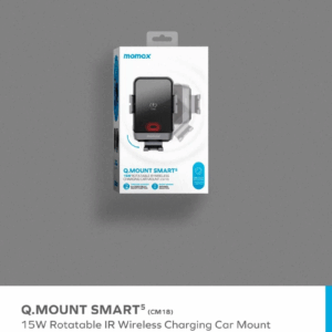 Momax Q.MOUNT SMART 5 Rotatable IR Wireless Charging Car Mount (15W) - Image 5