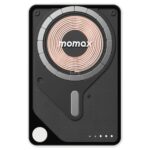 Momax 1-Power X Pro Magnetic Wireless Battery Pack (5000mAh) with Stand and Built-in USB-C Cable (Black) - Image 4