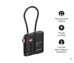 Momax PinLock TSA Padlock Find my locator (Black) - Image 2