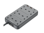 Momax ONEPLUG 6-Outlet Power Strip With USB - Black - Image 2