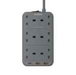 Momax ONEPLUG 6-Outlet Power Strip With USB - Black - Image 3