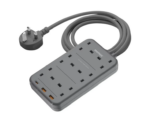 Momax ONEPLUG 6-Outlet Power Strip With USB - Black