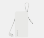 Momax 1-Power Vital+ 10000mAh Battery Pack with Built-in USB-C and Lightning Cable (White) - Image 2