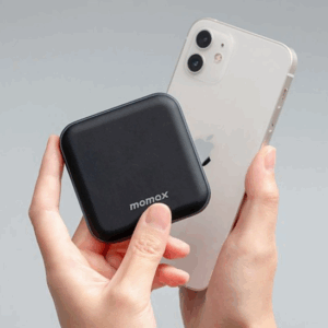 Momax Q.Mag Power2 Magnetic wireless battery pack 3500mAh - Black - Image 4