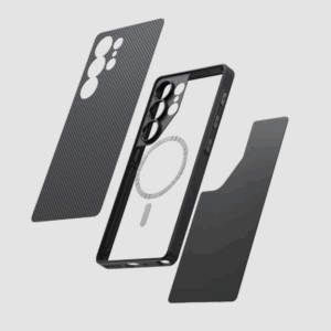 PITAKA S25 Ultra PinButton Case - Black / Grey Plain - Image 6