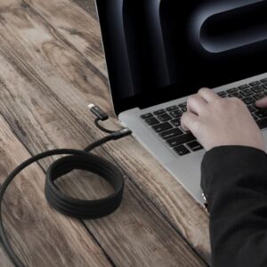 Momax Mag.link USB-C to C & Lightning Magnetic Cable 2m (Black) - Image 4