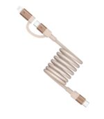 Momax Mag.link USB-C to C & Lightning Magnetic Cable 2m (Desert Titanium)