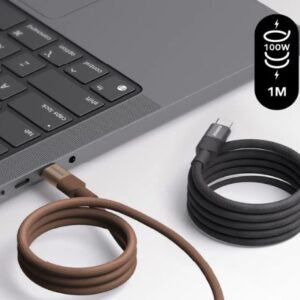 Momax Mag.Link 100W USB-C to USB-C Magnetic Cable 1m  (Black) - Image 4