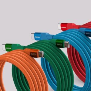 Momax Mag.Link 100W USB-C to USB-C Magnetic Cable 1m  (Orange) - Image 3