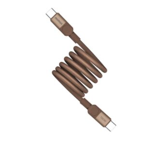 Momax Mag.Link 100W USB-C to USB-C Magnetic Cable 1m  (Desert Titanium) - Image 1