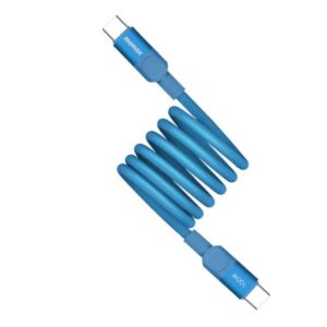 Momax Mag.Link 100W USB-C to USB-C Magnetic Cable 1m  (Blue) - Image 1