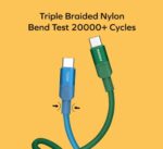 Momax Mag.Link 100W USB-C to USB-C Magnetic Cable 1m  (Green) - Image 3