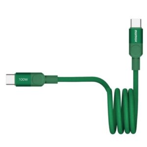 Momax Mag.Link 100W USB-C to USB-C Magnetic Cable 1m  (Green) - Image 2