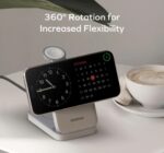 Momax 1-Charge Q.Port Qi2 3-in-1 Magnetic Wireless Charging Stand (Titanium) - Image 10