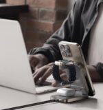 Momax 1-Charge Q.Port Qi2 3-in-1 Magnetic Wireless Charging Stand (Titanium) - Image 6