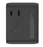 Momax 1-World² 5-Port Mini Universal Travel GaN Charger 70W with Dual AC (Black) - Image 4