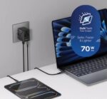 Momax 1-World² 5-Port Mini Universal Travel GaN Charger 70W with Dual AC (Black) - Image 11