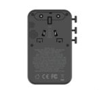 Momax 1-World² Universal 4-Port Travel GaN Charger 100W with Dual AC (Black) - Image 12