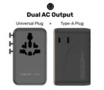 Momax 1-World² Universal 4-Port Travel GaN Charger 100W with Dual AC (Titanium) - Image 6