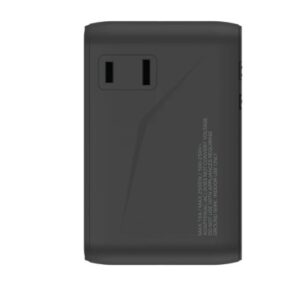 Momax 1-World² Universal 4-Port Travel GaN Charger 100W with Dual AC (Black) - Image 8
