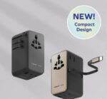 Momax 1-World²⁺ 4-Port Mini Universal Travel GaN Charger with Built-In Retractable Cable 100W with Dual AC (Titanium) - Image 7