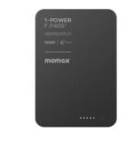 Momax 1-Power F.Pass⁺ 10000mAh Magnetic Battery Pack with Built-in Cable (Black) - Image 3