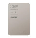 Momax 1-Power F.Pass⁺ 10000mAh Magnetic Battery Pack with Built-in Cable (Titanium) - Image 4