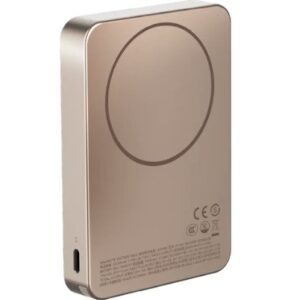 Momax 1-Power F.Pass⁺ 10000mAh Magnetic Battery Pack with Built-in Cable (Desert Titanium) - Image 2