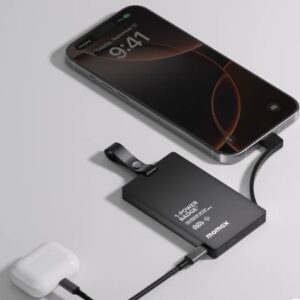 Momax 1-Power Badge+ Emergency Power Bank With Find My Locator  (Black) - Image 5