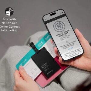 Momax 1-Power Badge+ Emergency Power Bank With Find My Locator  (Black) - Image 4