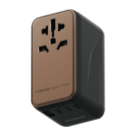 Momax 1-World 170W 4-Port Travel Adaptor - Desert Titanium