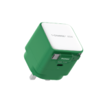 Momax 1-Charge+ 1-Port GaN 35W charger with Retractable USB-C Cable (Green) - Image 2