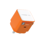 Momax 1-Charge+ 1-Port GaN 35W charger with Retractable USB-C Cable (Orange) - Image 2