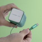 Momax 1-Charge+ 1-Port GaN 65W charger with Retractable USB-C Cable (Green) - Image 4