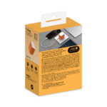 Momax 1-Charge+ 1-Port GaN 65W charger with Retractable USB-C Cable (Orange) - Image 5