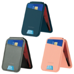 Momax Magnetic Wallet Card Holder With Stand - Blue - Image 2