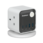 Momax 1-Charge Work Flow 3-Outlet Power Cube with USB (White)