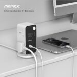 Momax 1-Charge Work Flow 6-Outlet Digital Display Power Tower with USB (White) - Image 6
