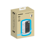 Momax 1-Charge Work Flow 6-Outlet Digital Display Power Tower with USB (White) - Image 8