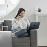 Momax 1-World+ Flow 35W 4-Port w/ Built-in USB-C Cable + AC Travel Adaptor (White) - Image 3