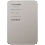 Momax 1-Power F.Pass+ 5000mAh Battery Pack with Built-in Cable and Magnetic attachment (Titanium) - Image 2